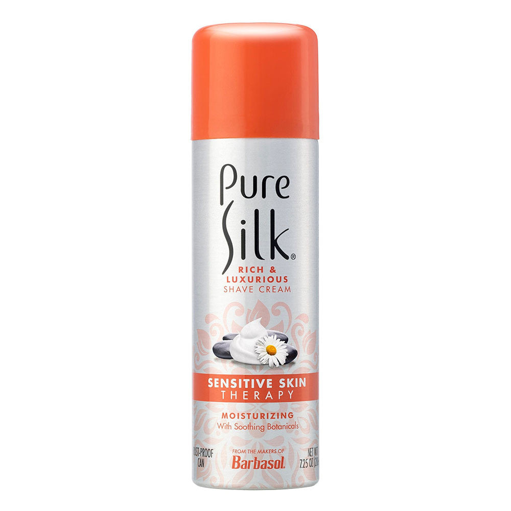 Pure Silk Sensitive Skin Spa Therapy Shave Cream for Women, 7.25 Oz